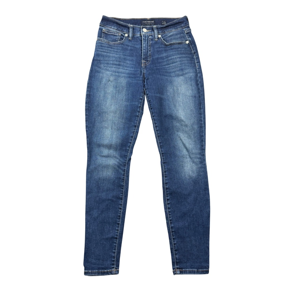 Lucky Brand Ava Mid Rise Super Skinny Jeans Women 6/28 Regular Medium Wash Blue